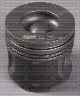 Поршень с кольцами і пальцем (размер отв. 90,41/+0,50) FORD TRANSIT 2.4TDCI 04- (4цл.) (SXFA, SVFB V348 DURATORQ/ JXFA Euro 4H9FB Euro 4 1…) YENMAK 3103463050