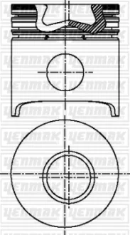 Поршень двс с кольцами fiat ducato 2.5td 8140.47 =93 3x2x3 0.40 90 YENMAK 3103687040