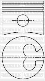 ПОРШЕНЬ ДВС С КОЛЬЦАМИ FORD MONDEO 1.8TD =82.5 2.5X2X3 STD 93 YENMAK 3103777000