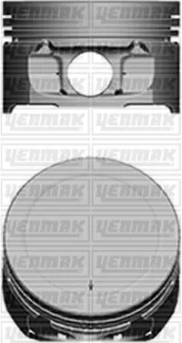 Поршень с кольцами YENMAK 3104101000 (фото 1)