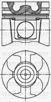 ПОРШЕНЬ ДВС С КОЛЬЦАМИ RENAULT MASTER 2.5DCI 16V G9U.720730 =89 2.5X1.75X2.5 0.50 01 YENMAK 3104159050