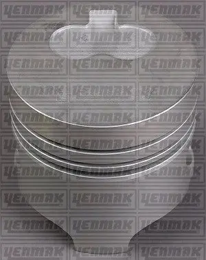 Поршень двс с кольцами renault 1.9d f8q.630 =80 2x2x3 std 96 YENMAK 3104163000 (фото 1)