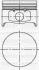 Поршень двс с кольцами dacia logan. renault clio symbol 1.4i 8v k7j =79.5 1.5x1.5x2.5 std 98 YENMAK 3104169000 (фото 1)