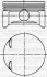 Поршень с кольцами і пальцем OPEL Astra G 1.2 (размер отв. 72.5 / STD) (X 1.2 XE) YENMAK 3104213000 (фото 1)