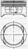 Поршень двс с кольцами opel vectra 2.0 16v dohc =86 1.5x1.5x3 0.50 87 YENMAK 3104225050