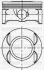 Поршень двс с кольцами opel vectra 1.8 16v z18xer =80.5 1.2x1.2x2 std 02 YENMAK 3104229000