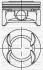ПОРШЕНЬ ДВС С КОЛЬЦАМИ OPEL ASTRA J 1.6 16V A16XER =79 1.2X1.2X2 0.50 07 YENMAK 3104231050 (фото 1)