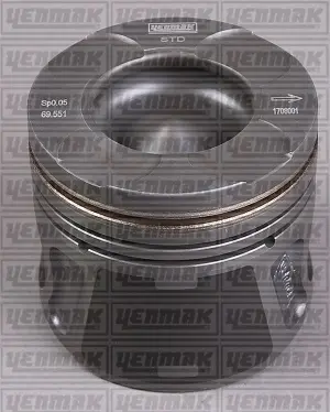 Поршень с кольцами і пальцем (размер отв. 70.00/+0.40) OPEL Astra H 1.3CDTI(199A3000 Multijet Fiat / Opel Ortak motor) YENMAK 3104289040 (фото 1)