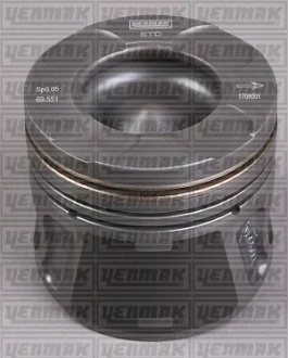 Поршень с кольцами і пальцем (размер отв. 70.00/+0.40) OPEL Astra H 1.3CDTI(199A3000 Multijet Fiat / Opel Ortak motor) YENMAK 3104289040