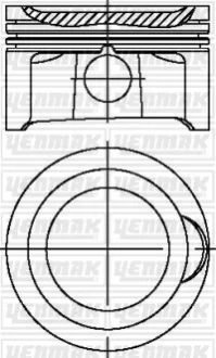 ПОРШЕНЬ ДВС С КОЛЬЦАМИ AUDI A4A6 2.0 ALT =82.5 1.2X1.5X2 0.50 00 YENMAK 3104327050