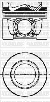 Поршень двс audi 2.0tdi cagacjcacaha 08- std YENMAK 3104341000