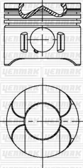Поршень двс с кольцами mb 2.22.73.2cdi om646647648 =88 2.5x2x3 std 02 YENMAK 3104697000
