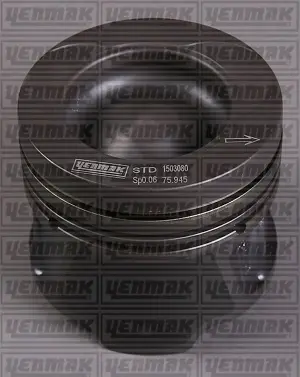 Поршень с кольцами і пальцем (размер отв. 76,00 / STD) RENAULT Kangoo, Megane, 1.5 dCi 08-, (4 цл.) (K9K 837/846 Euro5 95-110PS / OM607.951 OM607 DE 15…) дизель YENMAK 3604185000 (фото 1)
