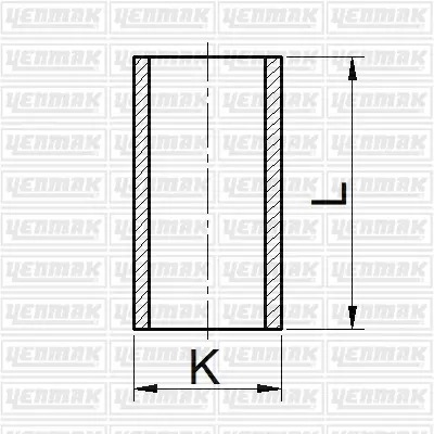 Гільза циліндра DAEWOO Matiz 0.8 (размер отв. 68.5 / STD)(MATIZ, SPARK, SOCH 6V) YENMAK 5165177000 (фото 1)