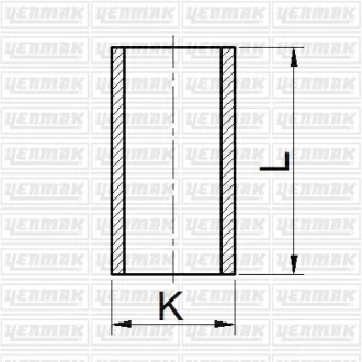 Гільза циліндра DAEWOO Matiz 0.8 (размер отв. 68.5 / STD)(MATIZ, SPARK, SOCH 6V) YENMAK 5165177000