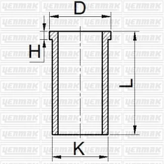 Гильза цилиндра opel 2.0dth =84mm YENMAK 5165808000