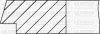 Комплект поршневих кілець (на 1 поршень) (84,80/STD) (1,5/1,5/3,0) OPEL Astra F 1.8 (4цил.) (1.8SV, 1.8SEH, 1.8SE) YENMAK 9109804000 (фото 2)