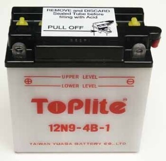 Мотоакумулятор TOPLITE YUASA 12N9-4B-1