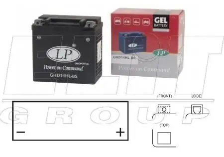 Мотоакумулятор LP GEL YUASA MG GHD14HL-BS