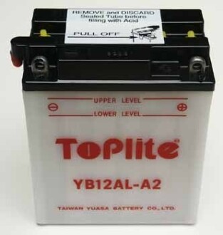 Мотоакумулятор TOPLITE YUASA YB12AL-A2