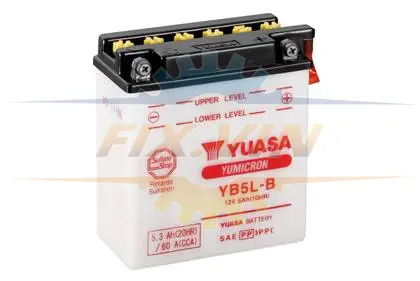 МОТО Yuasa 12V 5,3Ah YuMicron Battery (сухозаряжений) YUASA YB5L-B (фото 1)