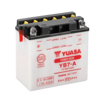 МОТО Yuasa 12V 8,4Ah YuMicron Battery (сухозаряжений) YUASA YB7-A