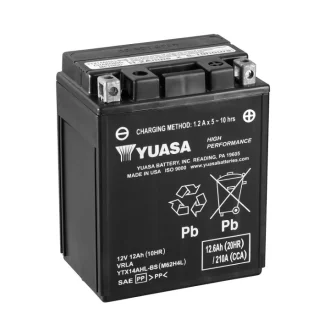 Мотоакумулятор TOPLITE YUASA YTX14AHL-BS