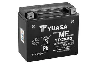 МОТО Yuasa 12V 18,9Ah MF VRLA Battery (сухозаряжений) YUASA YTX20-BS