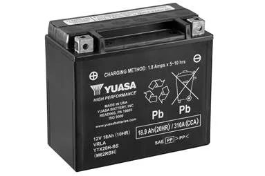 Мотоакумулятор TOPLITE YUASA YTX20H-BS