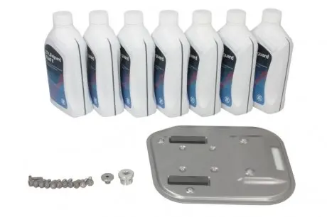 Комплект для замены масла LIFEGUARDFLUID 8 (7х1л+сервисный к-т) АКПП 8HP55A/AHIS/FLHIS AUDI Quattro: А4 (8K, 8W), 5, 6 (4A, 4B, 4F), 7, 8 (4D, 4E, 4H), Q5, Q7 AUDI 0BK 398 009 0BK 398 009 A SEAT 0BK 398 009 0BK 398 009 A SKODA 0BK 398 009 0BK 3 ZF 1087.298.369
