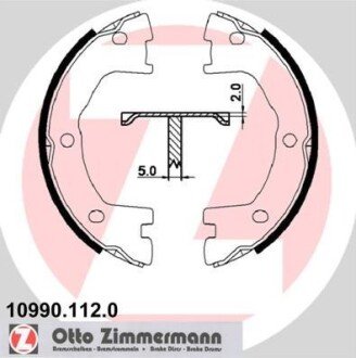 Гальмiвнi колодки барабаннi ZIMMERMANN 10990.112.0