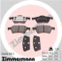 Гальмiвнi колодки дисковi заднi ZIMMERMANN 23482.165.1 (фото 1)