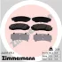Колодки гальмівні дискові, к-кт ZIMMERMANN 245971751 (фото 1)