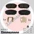 Колодки гальмівні дискові, к-кт ZIMMERMANN 264931752 (фото 1)