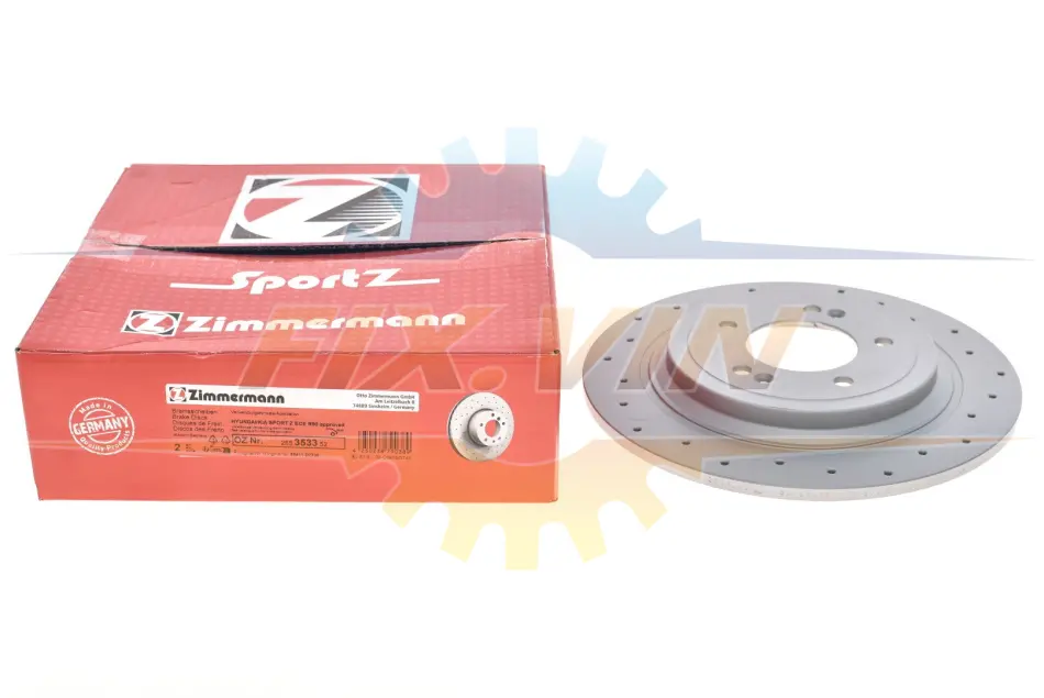 Диск гальмівний Sport Z ZIMMERMANN 285353352 (фото 1)