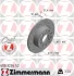 Диск гальмівний (задній) Audi A3//VW Caddy III 04-15/Skoda Octavia III/IV 03- (253x10)(з отворами) ZIMMERMANN 600.3234.52 (фото 1)