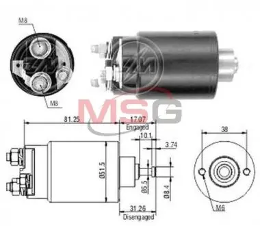 Втягуюче реле ZM ZM1761