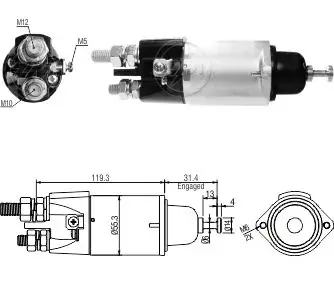 Втягуюче реле стартера ZM ZM 3898 (фото 1)