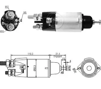 Втягуюче реле стартера ZM ZM 3898